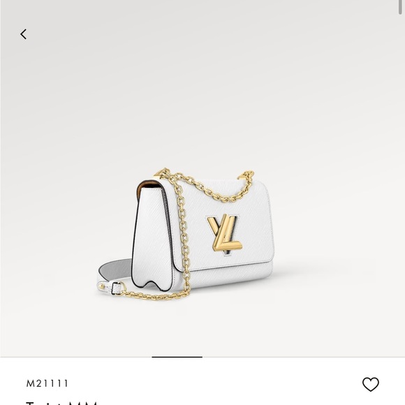 LV “TWIST” MM handbag in WHITE EPI LEATHER: 100% AUTHENTIC #louisvuitton - Picture 11 of 15